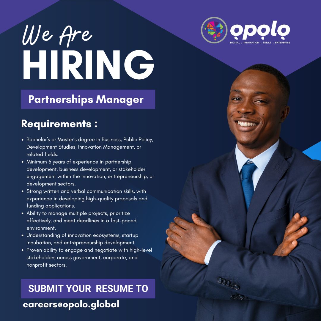 HIRING- PARTNERSHIP MANAGER